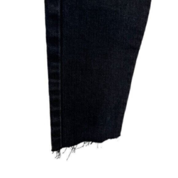 RE/DONE 90s Originals High Rise Black Ankle Crop Skinny Jeans Size 25 - Picture 5 of 12